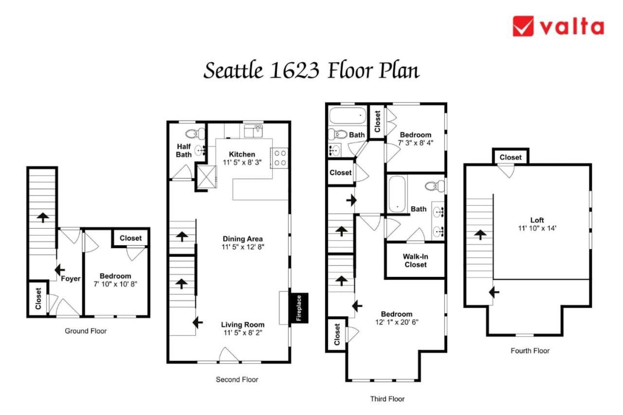 Exquisite Central Townhome With Spacious Loft And Gourmet Kitchen Seattle Exteriör bild